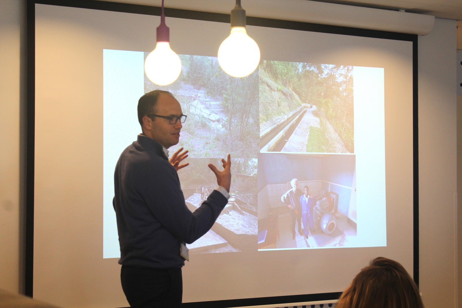 A man doing a presentation 